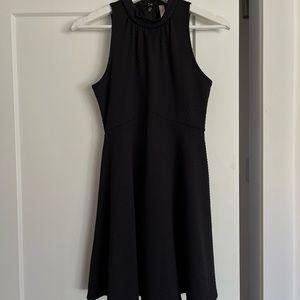 FREE PEOPLE black high neck dress